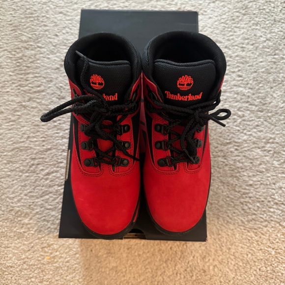 Timberland Euro Hiker Red and Black Boots - Picture 7 of 7